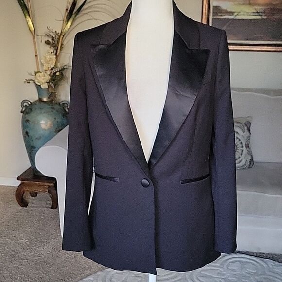 H&M Gold Label Women's Blazer Jacket Size US 8 - Picture 1 of 9